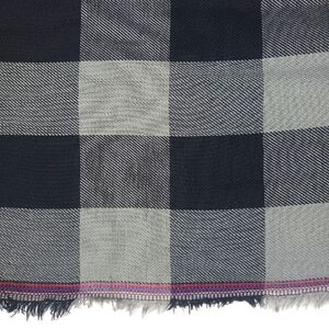 Black & Grey Cotton Buffalo Plaid Fabric.